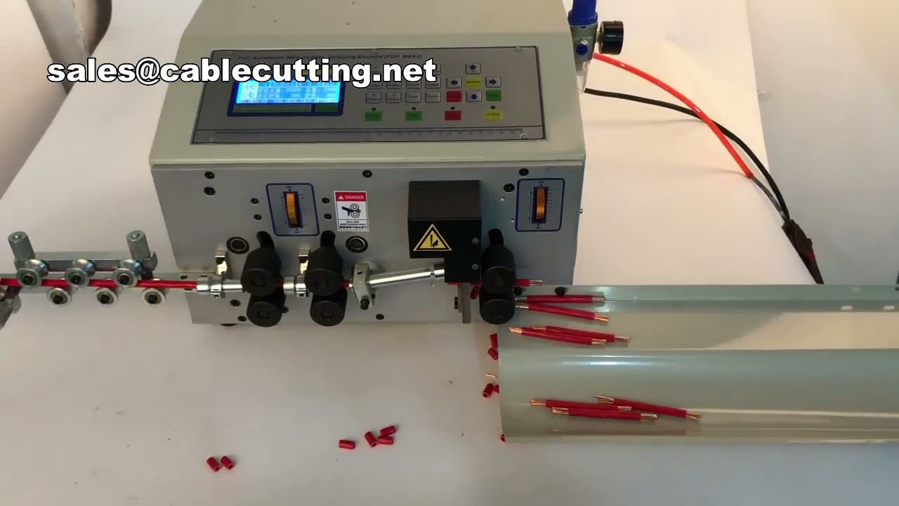 Máquina cortadora y pelacables Cooper Tool para alambre de tungsteno | Equipo industrial de corte