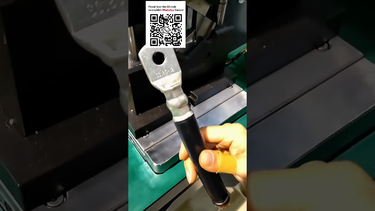 Prensa de Crimpado para Terminales EV con Aplicador Hexagonal de Cambio Rápido #CrimpadoraServo