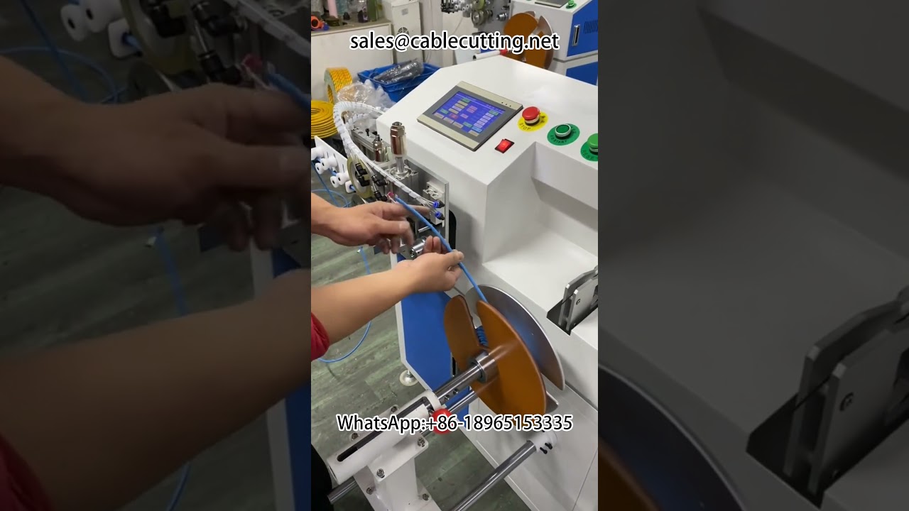 Máquina automática para contar, clasificar, cortar, bobinar y atar cables por metros | #Máquina bobinadora y atadora