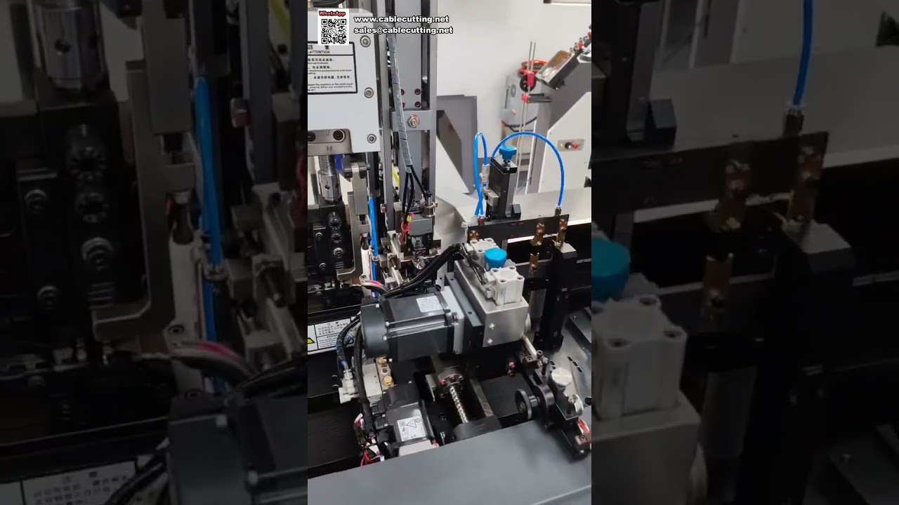 Máquina Automática de Crimpado de Terminales de Doble Cabezal e Inserción de Tapón Hermético Impermeable