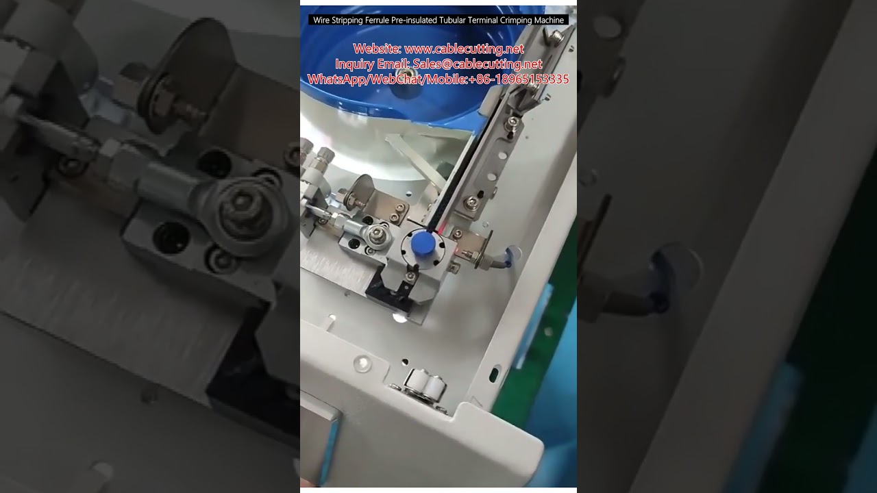 Máquina Crimpadora de Terminales Tubulares Preaislados con Pelado Automático