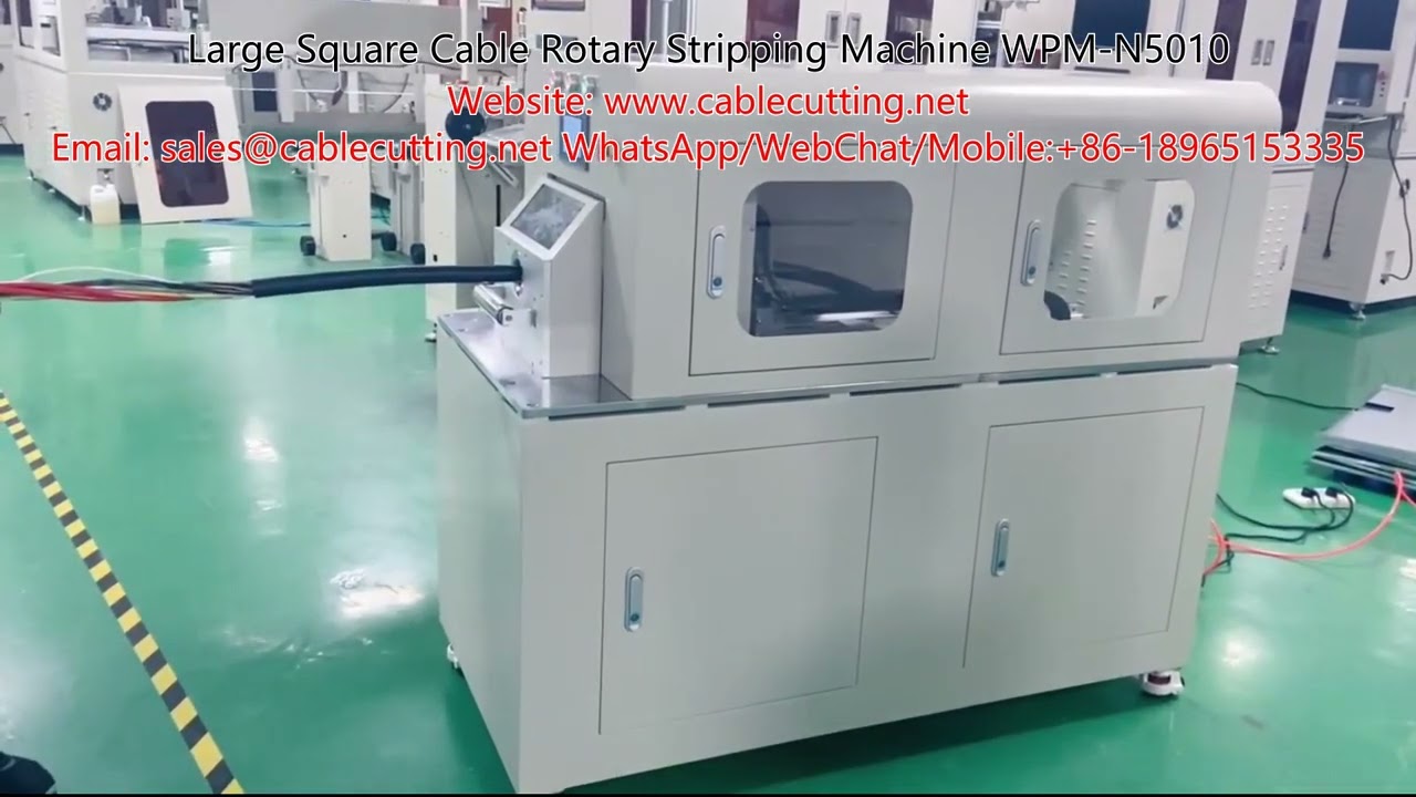 Máquina rotativa de pelar cables cuadrados grandes WPM-N5010: Alta precisión y automatización
