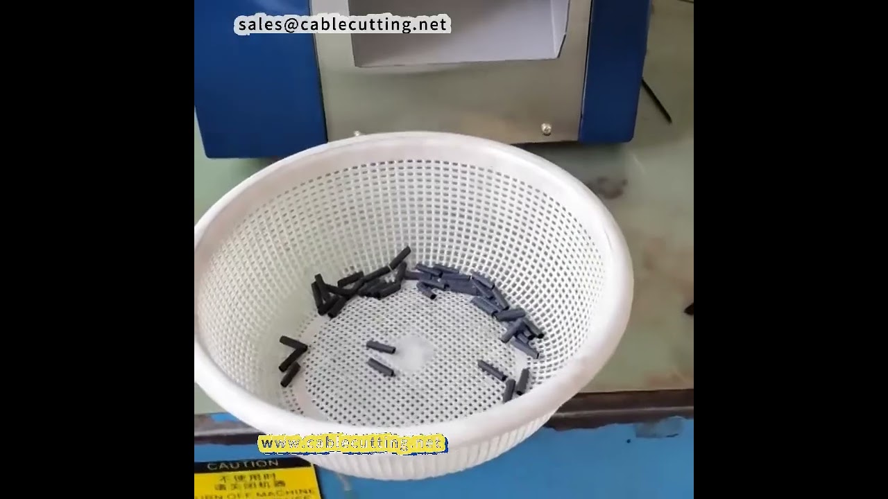 Máquina cortadora de tubos computarizada: corte automático de tubos termocontraíbles, silicona, plástico y teflón