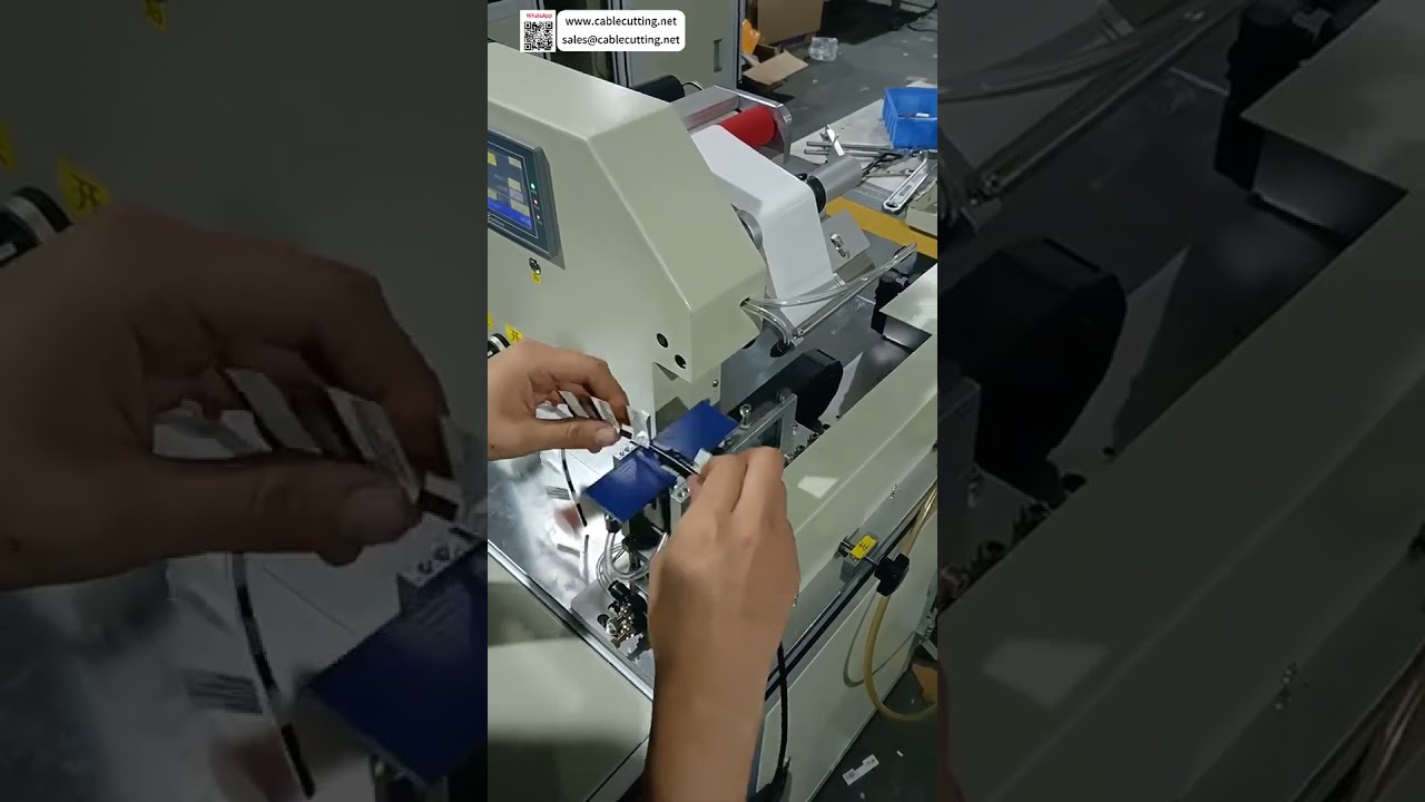 Máquina Etiquetadora de Plegado de Cables con Servomotor – Etiquetado Envolvente Completo en 2.5 Segundos