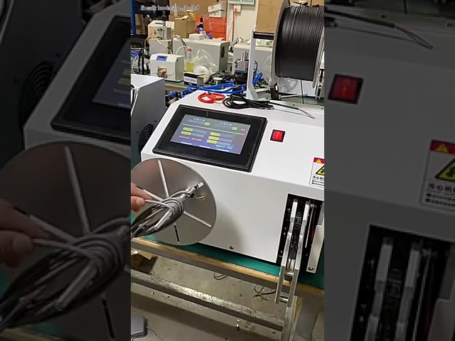 Máquina automática de bobinado de alambre 3-28mm con pantalla táctil | Todo en uno para atado de cables