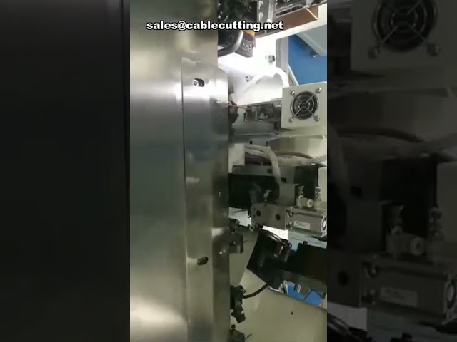 Máquina Automática de Pelado y Crimpado de Cables – Corte, Pelado y Crimpado Combinado para Tres Extremos y Dos Cables