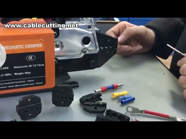 Máquina Crimpadora Neumática para Terminales de Cable | Herramienta de Crimpado Industrial