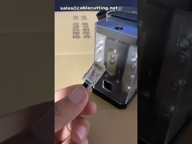 Máquina Crimpadora de Cables de Red, Prensadora RJ45 y Fibra Óptica 5G | Automatiza tu Producción