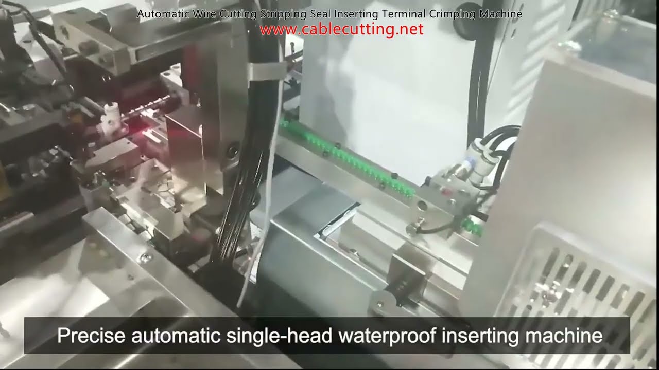 Máquina Automática de Corte, Pelado, Inserción de Sello y Engaste de Terminales