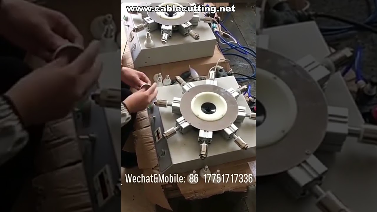 Máquina de fijación de cabezal de bombilla LED, herramienta de crimpado de casquillos, línea de ensamblaje LED en línea