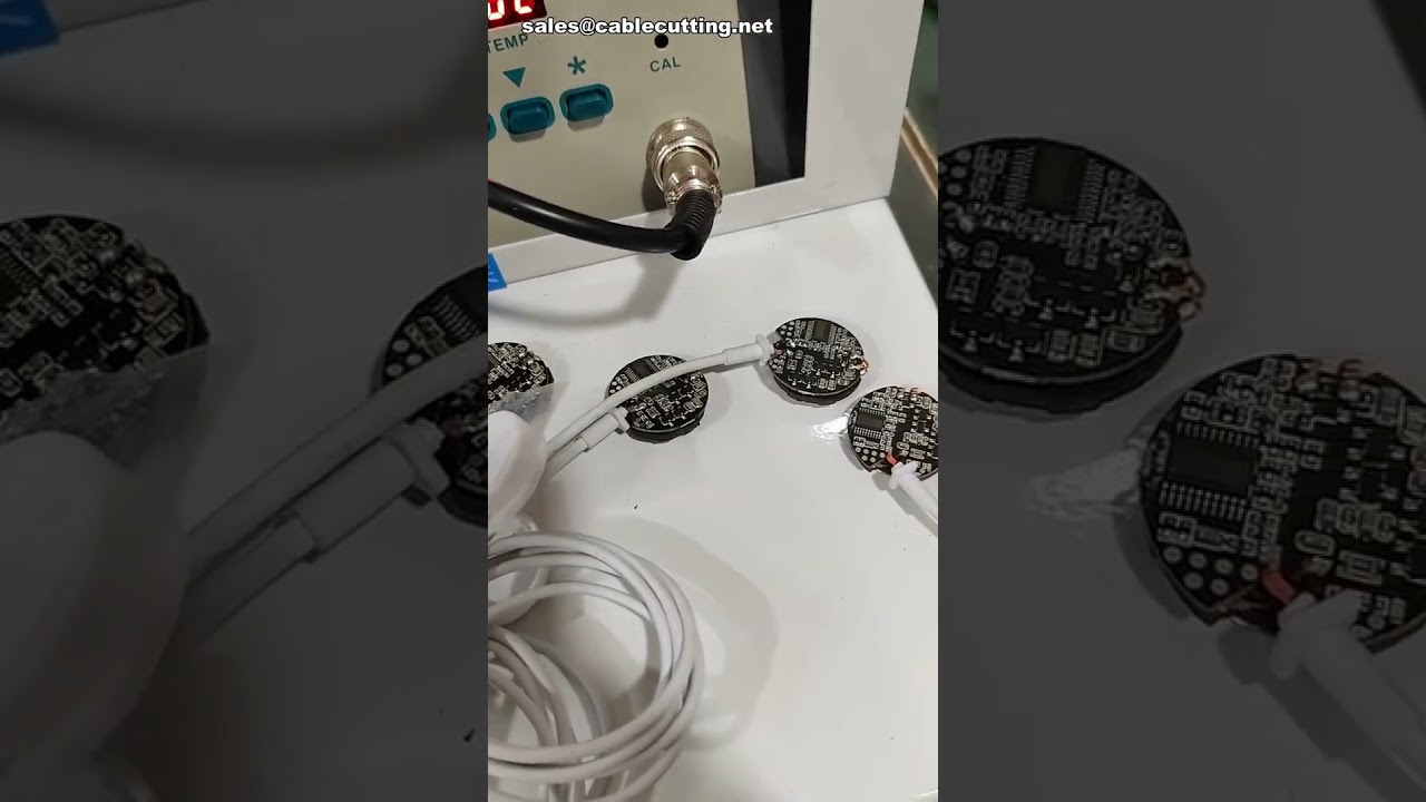 Máquina de soldadura semiautomática para soldar cargadores inalámbricos #fábrica #máquina #bricolaje