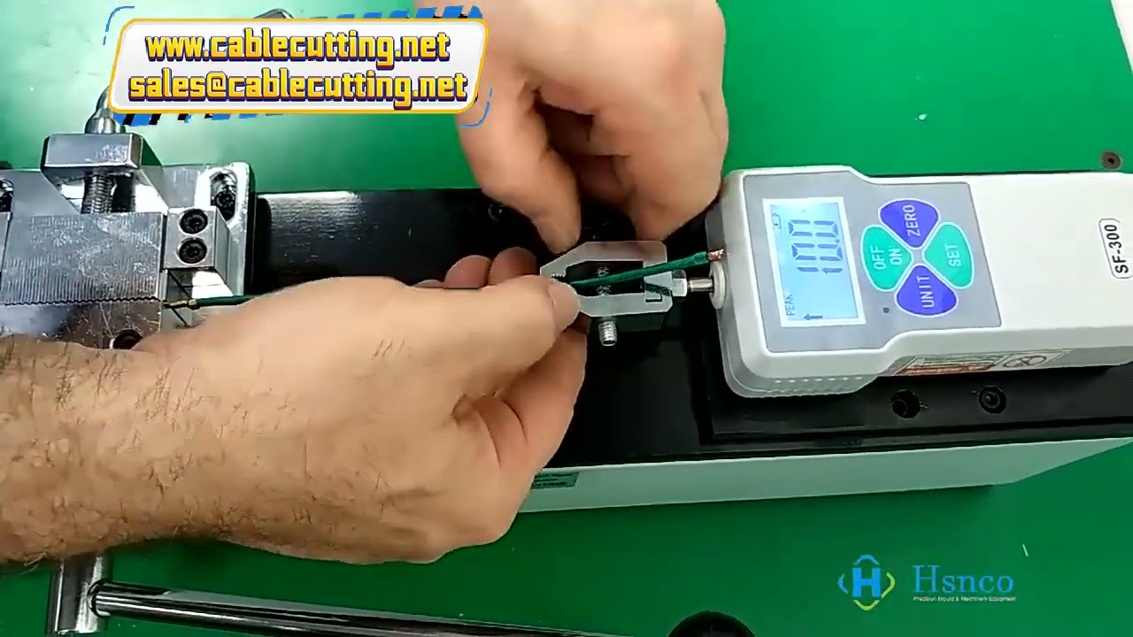 Probador de Resistencia a la Tracción de Cables con Soporte de Fuerza Manual – Prueba de Inserción y Extracción de Terminales Crimpados