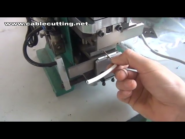 Máquina Semiautomática de Pelar Cables, Peladora de Cables Eléctricos, Máquina de Pelar y Trenzar Cables