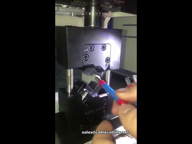 Máquina crimpadora de terminales cuadrangular sin cambio de matriz