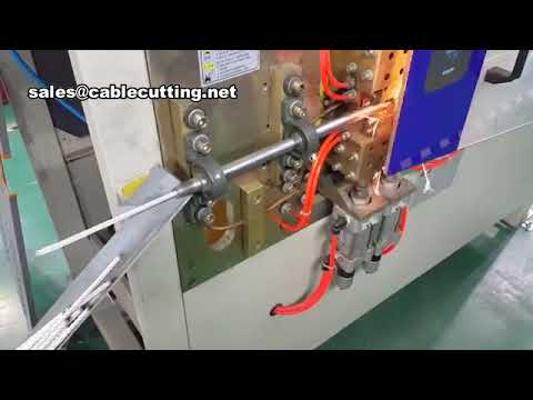 Máquina de fusión y corte de cable de acero con cabeza plana - Procesamiento industrial eficiente
