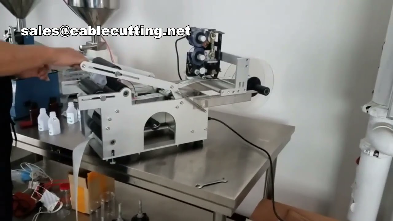 Máquina etiquetadora de manga retráctil para botellas redondas - Alta velocidad y precisión