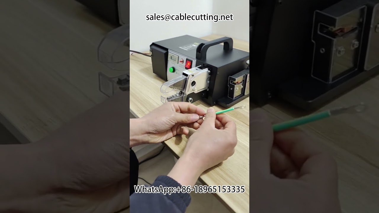 Máquina de crimpado de terminales todo en uno: pelado, corte y crimpado con moldes múltiples incluidos