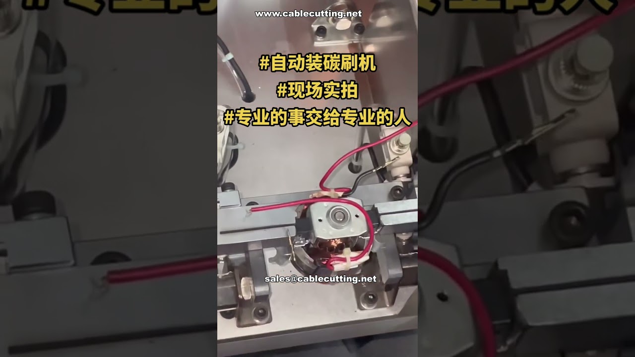 Máquina Automática de Alta Eficiencia para Ensamblaje de Escobillas de Carbón - Demo en Fábrica y Pedido Repetido de Cliente