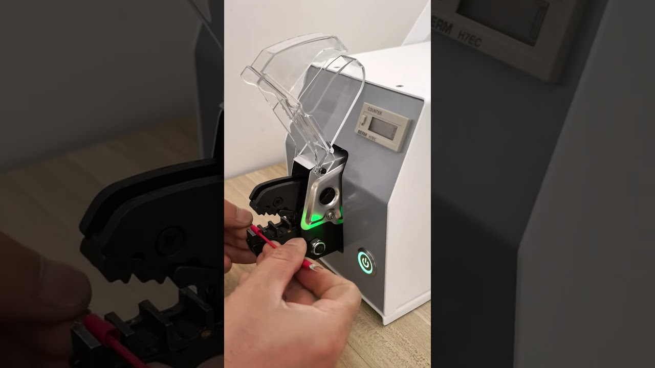 【Prensadora Eléctrica 20EC】Crimpadora de Terminales 1-25mm² | Fuerza de 1-6 Toneladas para Cables de 0.25-16 mm²