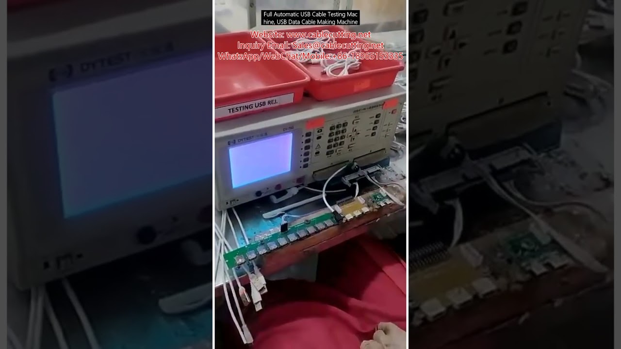 Máquina Automática de Prueba y Fabricación de Cables USB | Equipo de Producción de Arneses