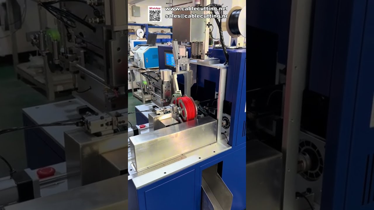 Máquina Automática de Conteo, Corte, Bobinado y Atado de Cables | Procesamiento Eficiente