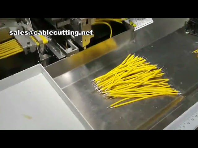 Máquina Automática de Doble Cabezal para Trenzado, Pelado y Estañado de Cables - Procesamiento Multilínea