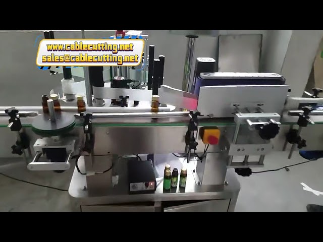 Máquina Etiquetadora Automática para Botellas Redondas, Frascos de Aceite Esencial y Goteros