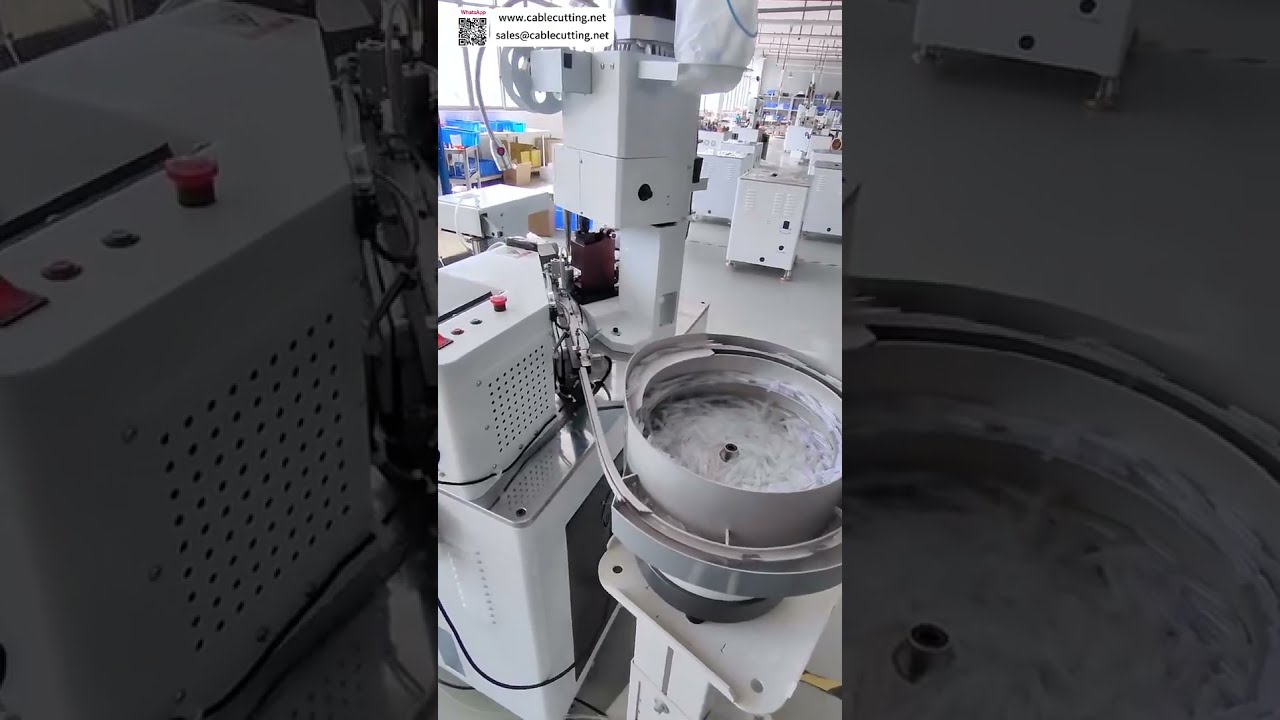 Máquina de estañado de cables e inserción de conectores: Crimpadora automática de terminales para arneses
