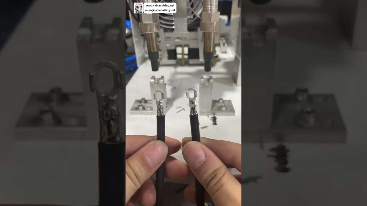 Máquina de Soldadura de Terminales Semiautomática con Doble Pistola para Aporte de Estaño, Duplica la Eficiencia de Soldadura