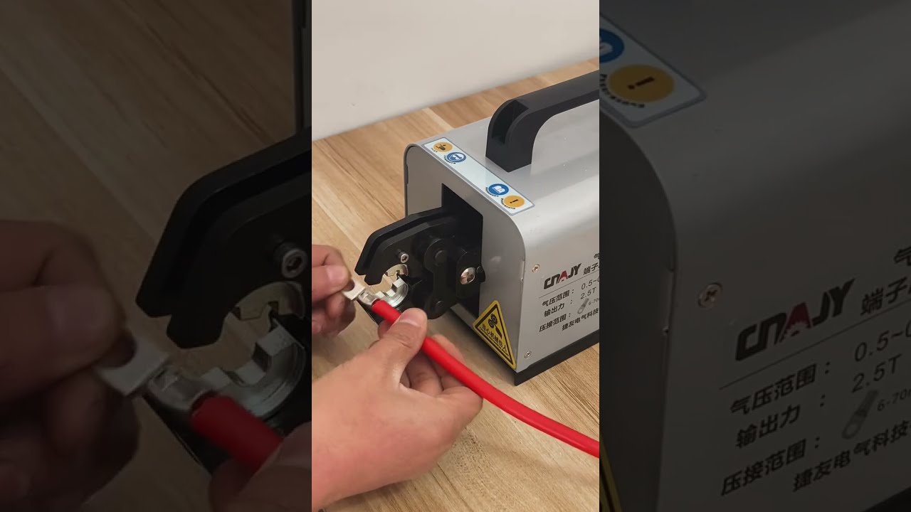 Máquina de crimpado de terminales eléctricos versátil para terminales de cobre hasta 70 mm² #máquina #fábrica