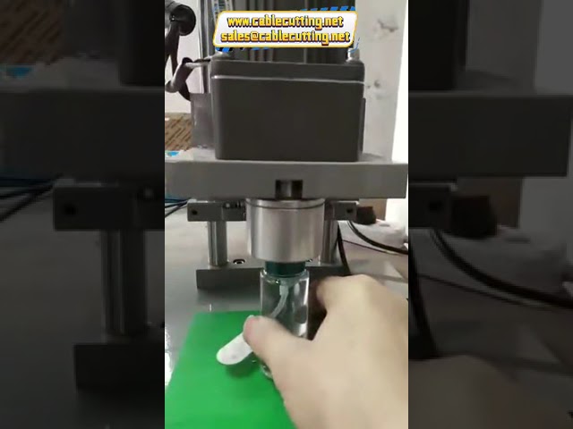 Máquina tapadora DDX 450: Sellado profesional para viales, frascos, botellas de vidrio y plástico, y latas