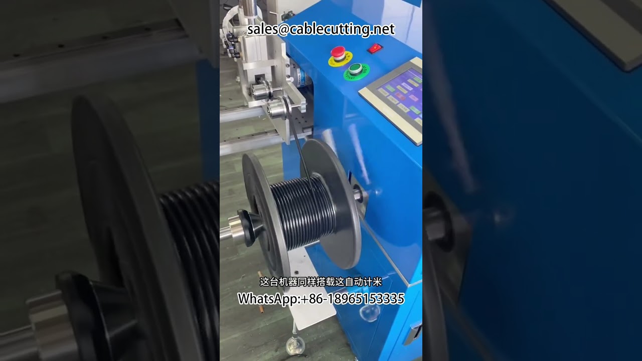 Máquina Bobinadora Automática con Contador de Metros | Procesamiento de Cables y Alambres