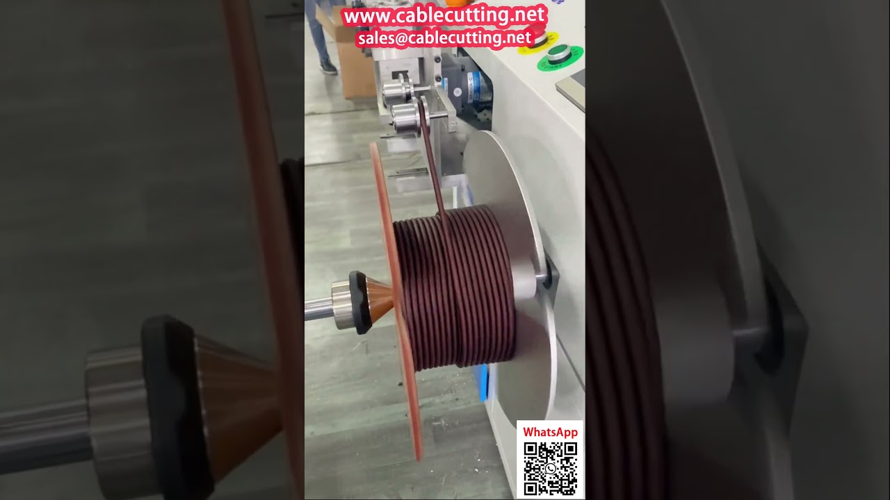 Máquina automática de enrollado y bobina para cable de audio con contador integrado